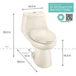 Glacier Bay Shop -Glacier Bay Shop biscuit glacier bay one piece toilets n2420 bisc e1 1000