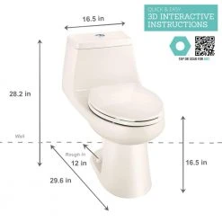 Glacier Bay Shop -Glacier Bay Shop bone glacier bay one piece toilets n2420 bne e1 1000