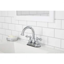 Glacier Bay Shop -Glacier Bay Shop chrome glacier bay centerset bathroom faucets hd67513w 6701 e1 1000