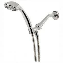 Glacier Bay 1-Spray 3.3 in. Single Wall Mount Handheld Shower Head in Chrome
