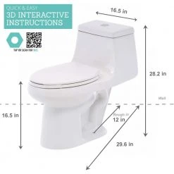 Glacier Bay Shop -Glacier Bay Shop white glacier bay one piece toilets n2420 e1 1000
